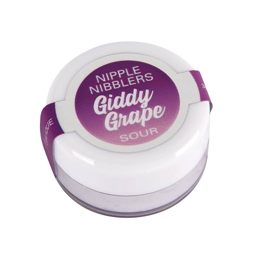 Light Gray Jelique Nipple Nibblers Sour Tingle Balm-Rockin' Raspberry 3g ENHANCERS