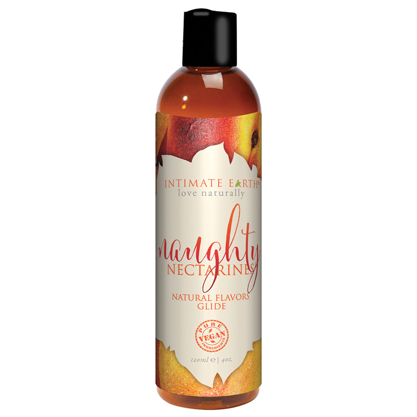 Light Gray Intimate Earth Oral Pleasure Glide-Naughty Peaches 4oz LUBRICANTS