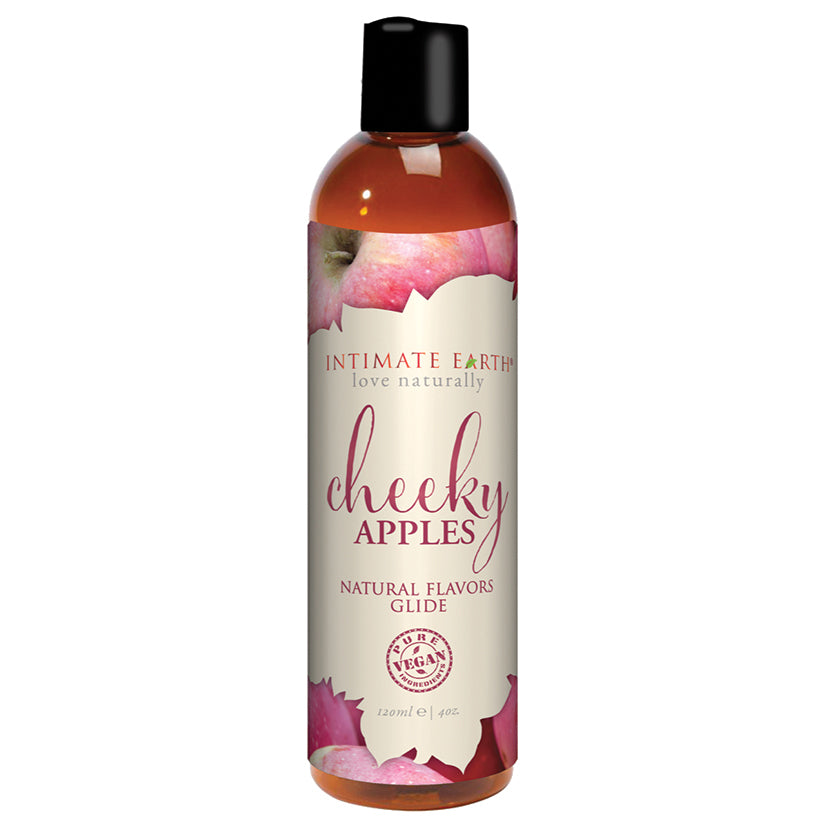 Light Gray Intimate Earth Oral Pleasure Glide-Naughty Peaches 4oz LUBRICANTS