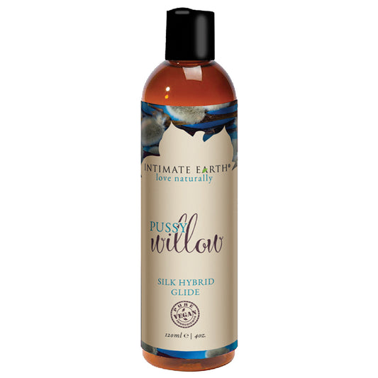 Tan Intimate Earth Pussy Willow Silk Hybrid Glide 4oz LUBRICANTS