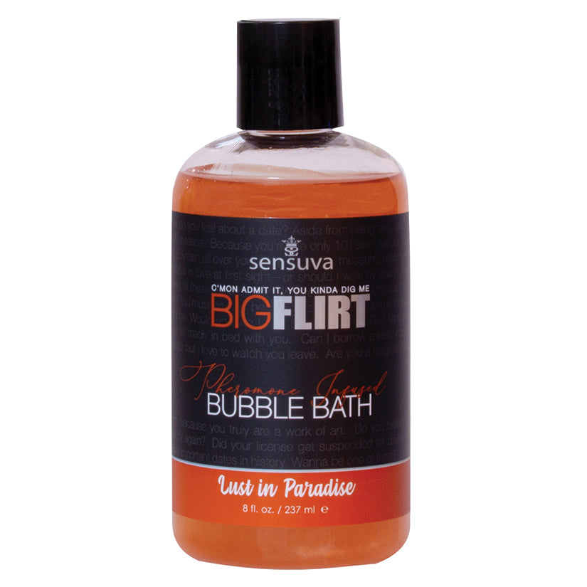 Dark Slate Gray Sensuva Big Flirt Pheromone Bubble Bath-Berry Flirty 8oz BATH & BODY