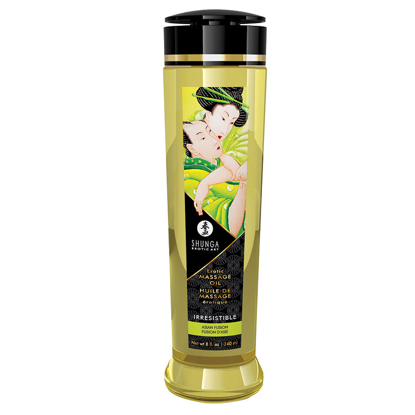 Dark Khaki Shunga Erotic Massage Oil Amour-Sweet Lotus 8oz MASSAGE