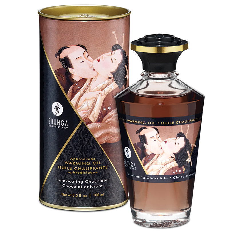 Dark Slate Gray Shunga Aphrodisiac Warming Oil-Blazing Cherry 3.5oz BODY TOPPINGS