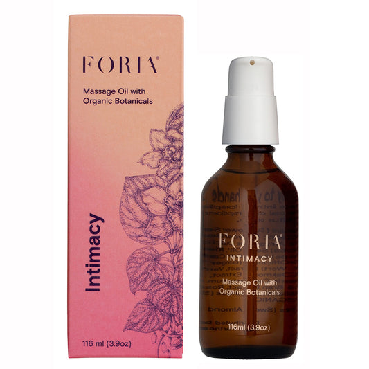 Rosy Brown Foria Massage Oil with Organic Botanicals MASSAGE