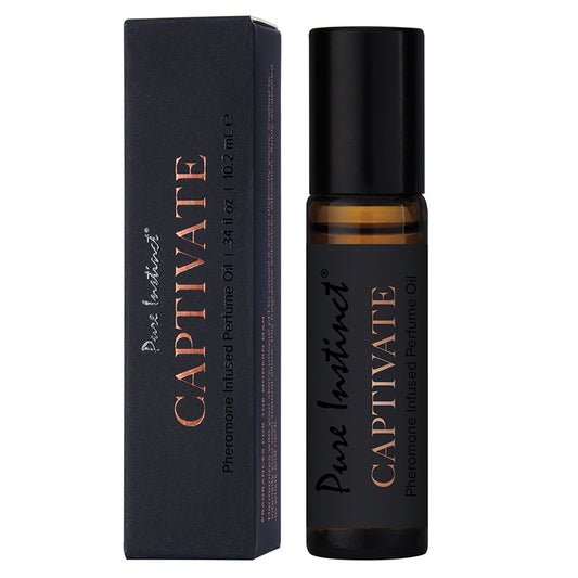 Dark Slate Gray Pure Instinct Men's Collection Pheromone Perfume Oil-Captivate 10.2ml BATH & BODY