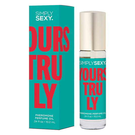 Light Sea Green Simply Sexy Affirmations Pheromone Perfume Oil Roll-On-Yours Truly 0.34oz BATH & BODY