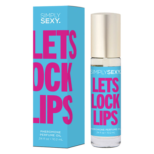 Pale Violet Red Simply Sexy Affirmations Pheromone Perfume Oil Roll-On-Let's Lock Lips 0.34oz BATH & BODY