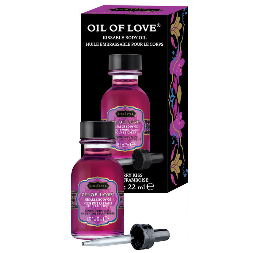 Black Kama Sutra Oil Of Love Kissable Flavored Body Oil 0.75oz EDIBLES