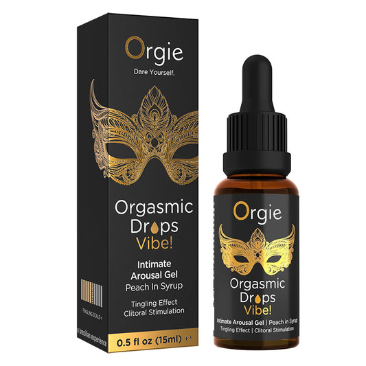 Dark Slate Gray Orgie Orgasmic Drops Vibe-Peach In Syrup ENHANCERS