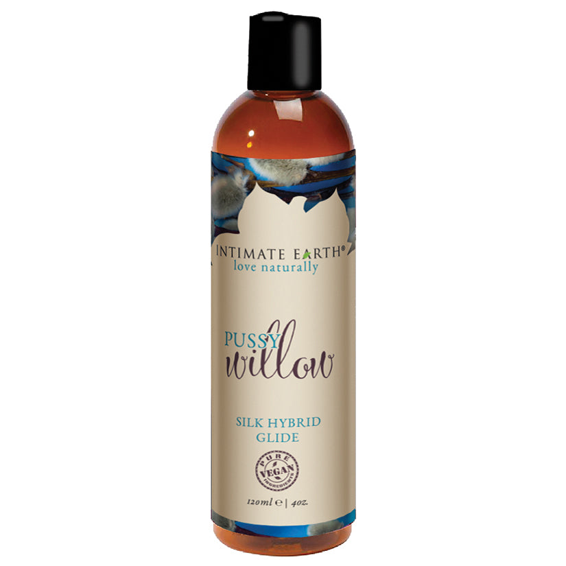 Tan Intimate Earth Pussy Willow Silk Hybrid Glide 4oz LUBRICANTS