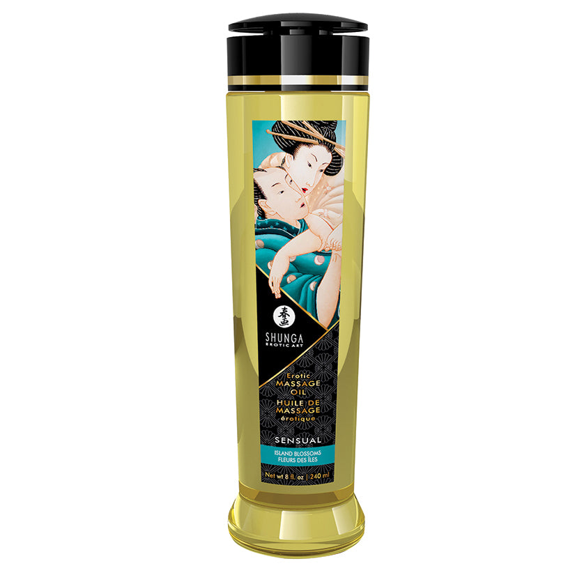 Dark Khaki Shunga Erotic Massage Oil Amour-Sweet Lotus 8oz MASSAGE