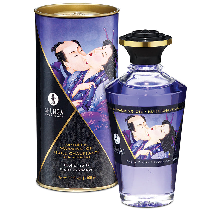 Dark Slate Gray Shunga Aphrodisiac Warming Oil-Blazing Cherry 3.5oz BODY TOPPINGS