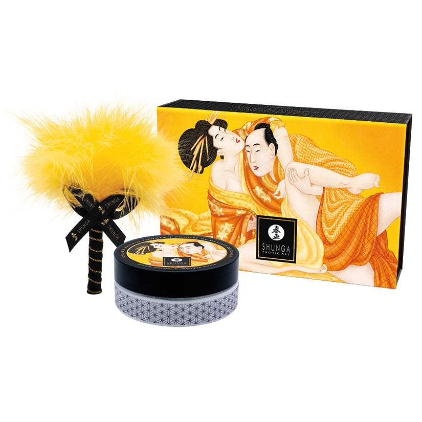 Dark Slate Gray Shunga Kissable Massage Powder-Coconut Thrills 2.65oz BODY TOPPINGS