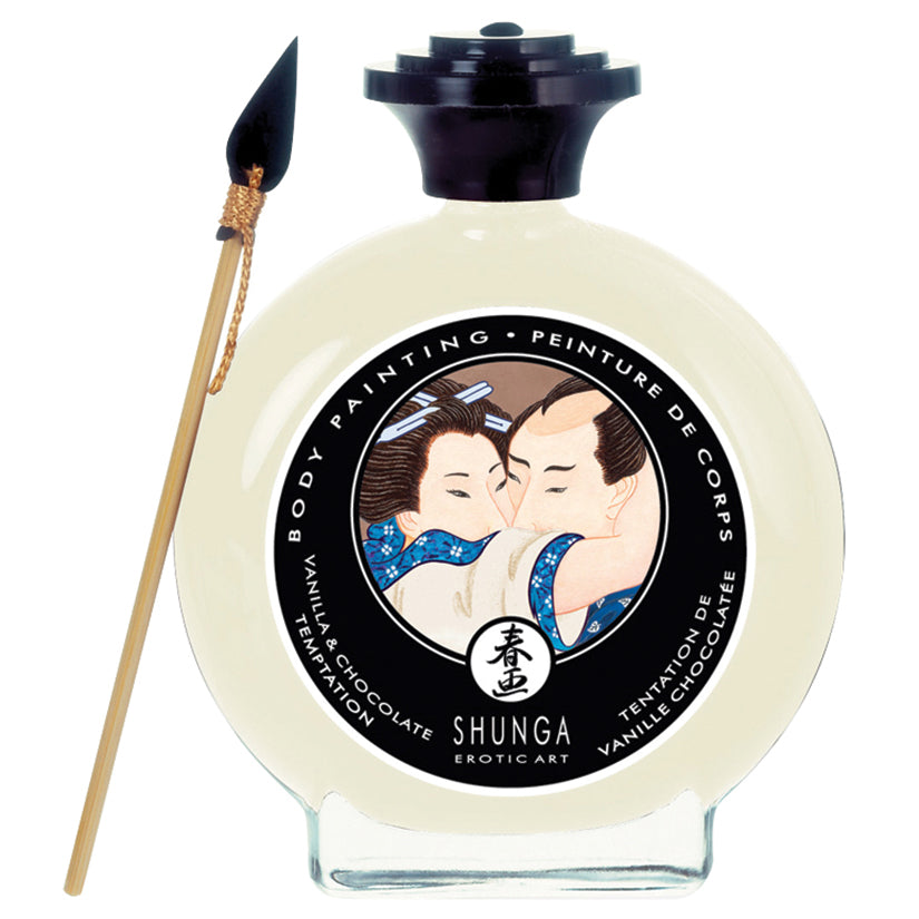 Antique White Shunga Body Painting-Vanilla Chocolate Temptation 3.5oz BODY TOPPINGS