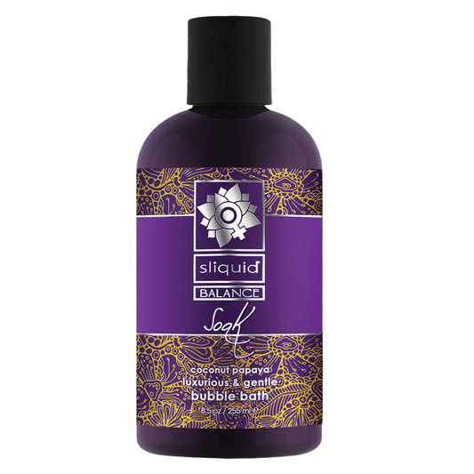 Dark Slate Blue Sliquid Balance Soak-Coconut Papaya 8.5oz BATH & BODY
