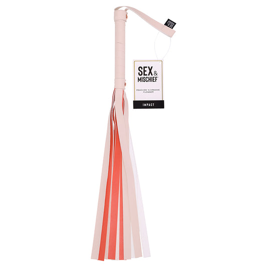 Light Gray S&M Peaches ‘n CreaMe Stripe Flogger FETISH