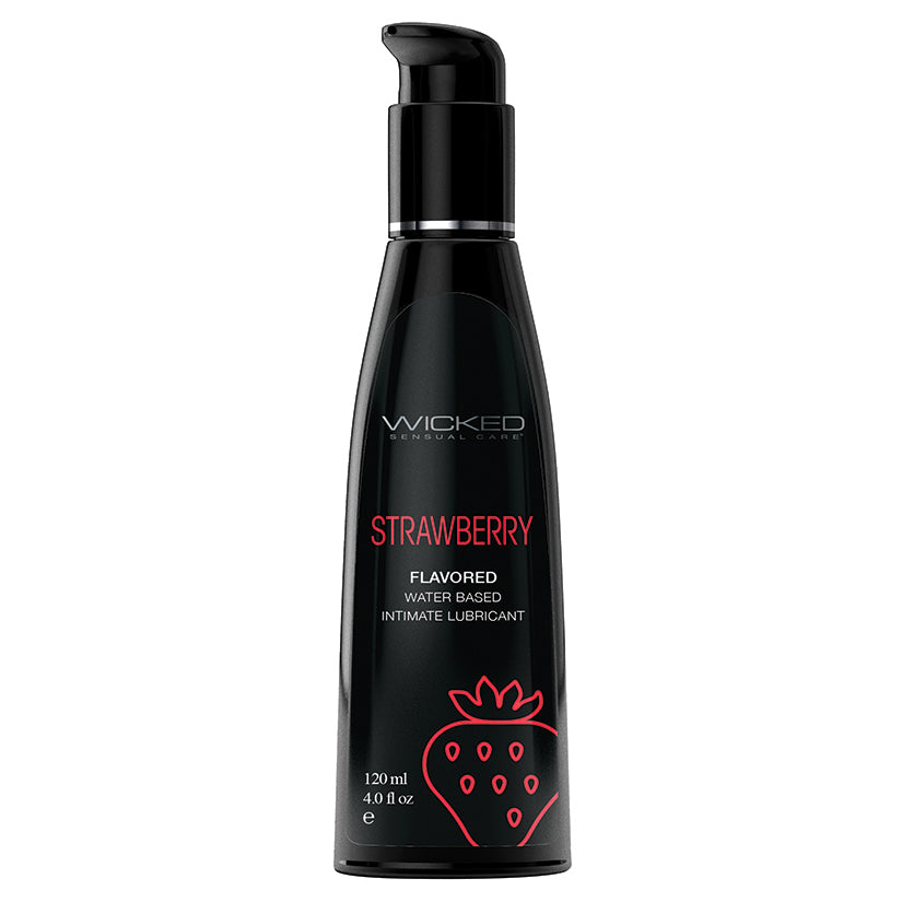 Black Wicked Aqua Flavored Lube-Blueberry Muffin 4oz LUBRICANTS