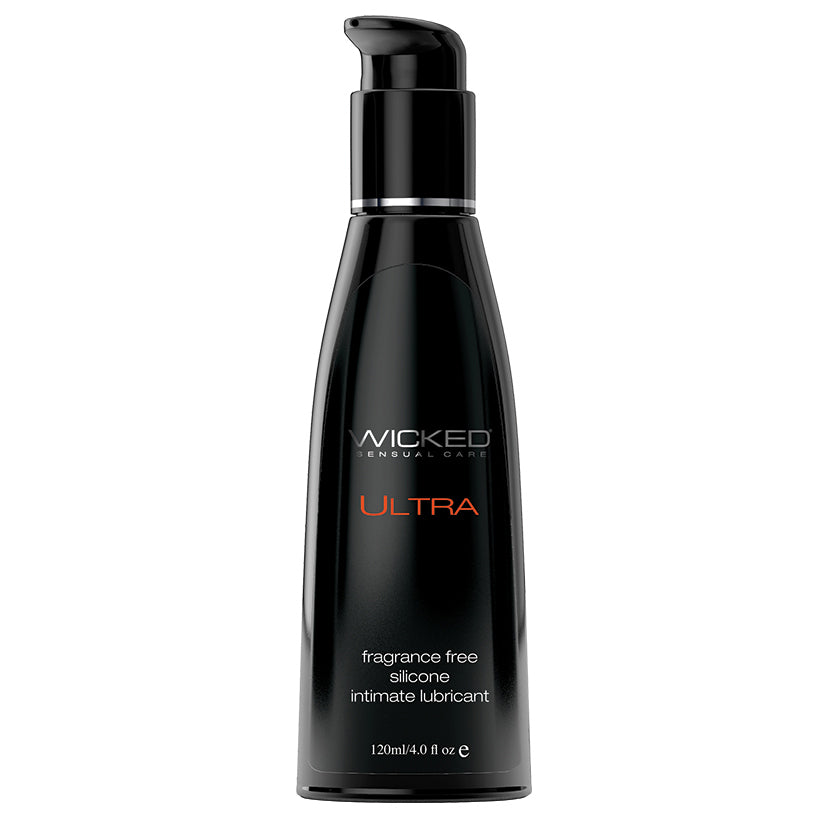 Black Wicked Ultra Silicone Lube Fragrance Free 4oz LUBRICANTS